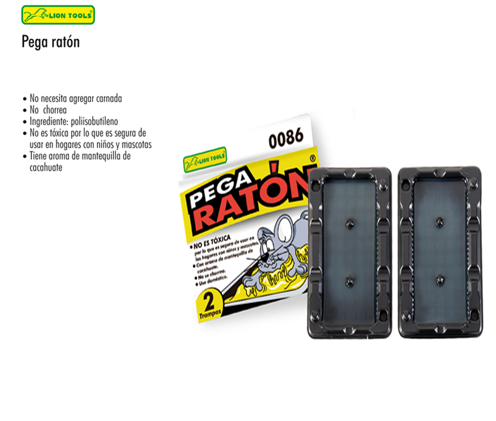 3 Trampas Para Raton De Pegamento En Charola Lion Tools